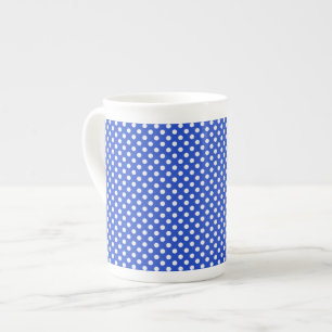 Royal Blue Combination Polka Dots by STaylor Prozellantasse