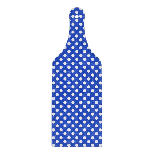 Royal Blue Combination Polka Dots by STaylor Schneidebrett (Vorderseite)