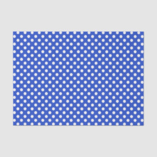 Royal Blue Combination Polka Dots by STaylor Seidenpapier