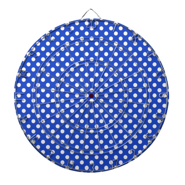 Royal Blue Combination Polka Dots von STaylor Dartscheibe (vorne)