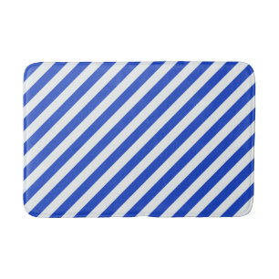 Royal Blue Combination Stripes by Shirley Taylor Badematte