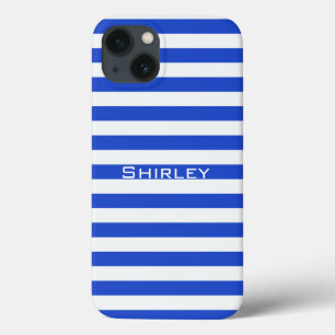 Royal Blue Combination Stripes by Shirley Taylor Case-Mate iPhone Hülle
