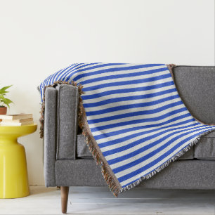 Royal Blue Combination Stripes by Shirley Taylor Decke
