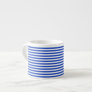 Royal Blue Combination Stripes by Shirley Taylor Espressotasse