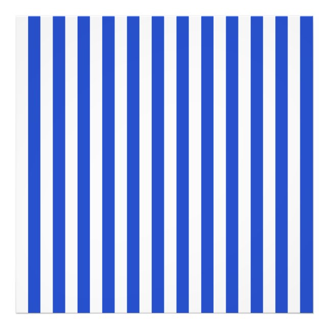 Royal Blue Combination Stripes by Shirley Taylor Fotodruck (Vorne)