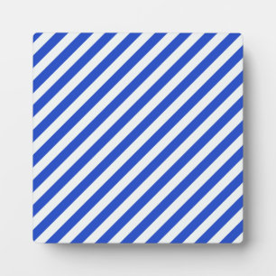 Royal Blue Combination Stripes by Shirley Taylor Fotoplatte