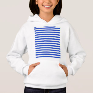 Royal Blue Combination Stripes by Shirley Taylor Hoodie