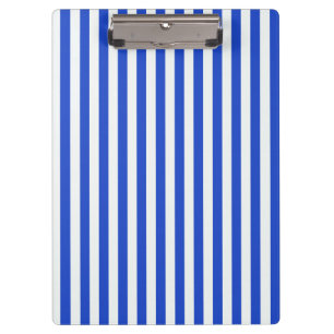 Royal Blue Combination Stripes by Shirley Taylor Klemmbrett