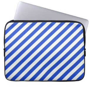 Royal Blue Combination Stripes by Shirley Taylor Laptopschutzhülle
