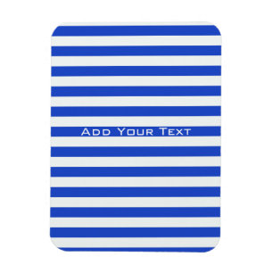 Royal Blue Combination Stripes by Shirley Taylor Magnet
