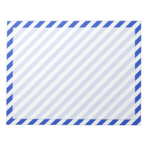 Royal Blue Combination Stripes by Shirley Taylor Notizblock