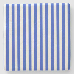 Royal Blue Combination Stripes by Shirley Taylor Steinuntersetzer