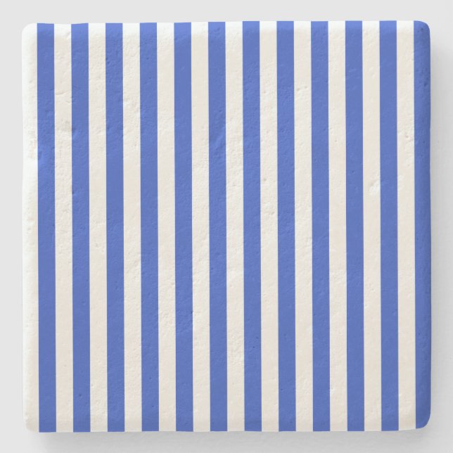 Royal Blue Combination Stripes by Shirley Taylor Steinuntersetzer (Vorderseite)