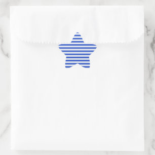 Royal Blue Combination Stripes by Shirley Taylor Stern-Aufkleber