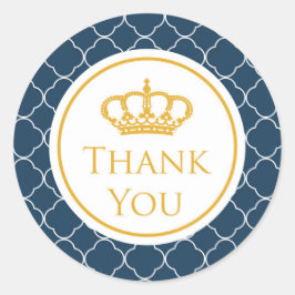 Royal Blue Crown Danke, Aufkleber
