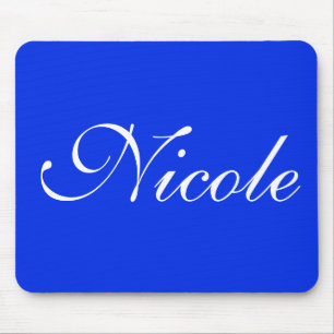 Royal Blue Customized Name Mousepad