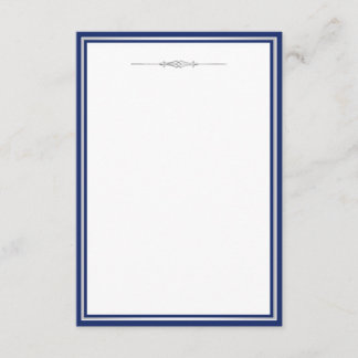 Royal Blue Damask Einladung