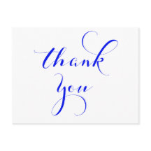 Royal Blue danke Postkarten