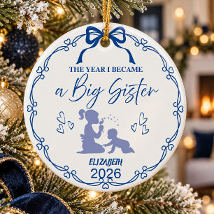 Royal Blue Das Jahr, in dem ich eine große Schwest Keramik Ornament