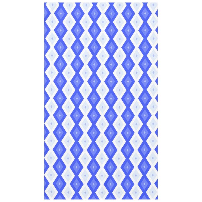 Royal blue diamond pattern tischdecke (Vorderseite)