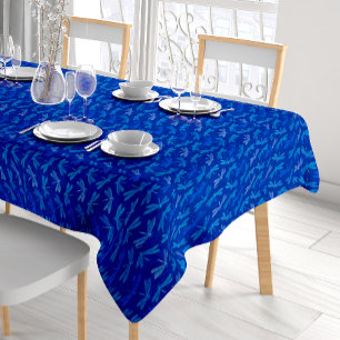 Royal Blue Dragonfly Dekoratives Muster Tischdecke