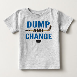Royal Blue Dump and Change Hockey Baby Baby T-shirt