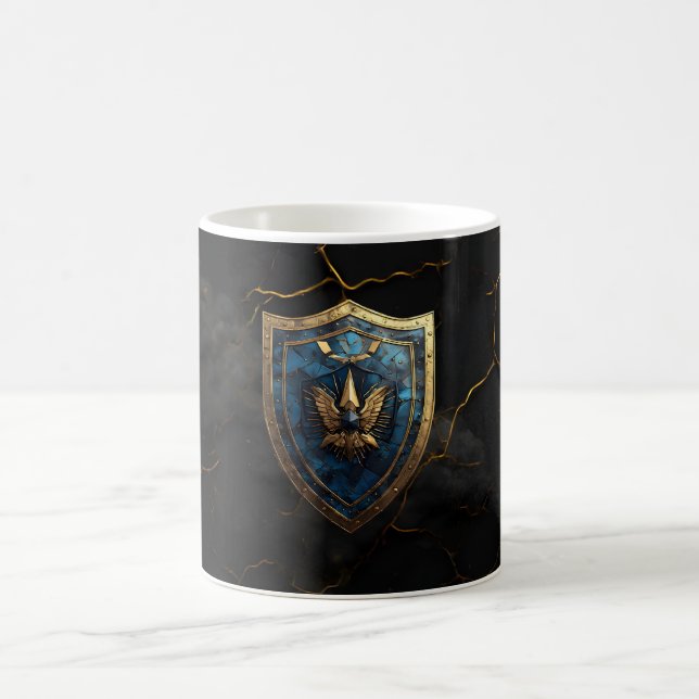 Royal Blue Eagle Crest Gaming    Kaffeetasse (Mittel)