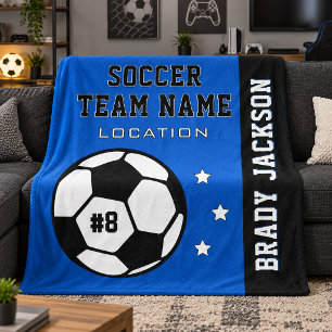 Royal Blue Fußballmannschaft Name Spieler Fleecedecke