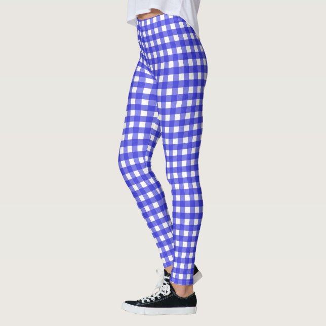 Royal Blue Gingham Leggings (Links)