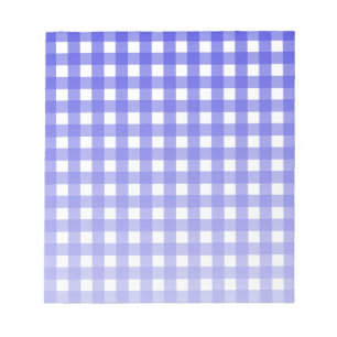 Royal Blue Gingham Notizblock