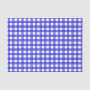 Royal Blue Gingham Seidenpapier