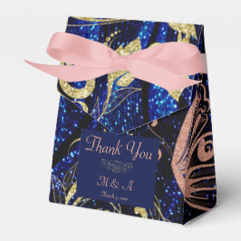 Royal Blue Gold Butterfly Wedding Zelt Favor Box Geschenkschachtel