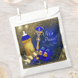 Royal Blue Gold Prince Baby Dusche Geschenktütchen