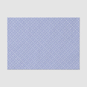 Royal Blue Griechisches Schlüsselmuster Seidenpapier
