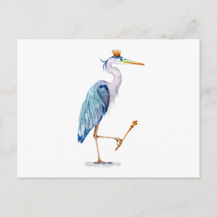 Royal Blue Heron Postkarte