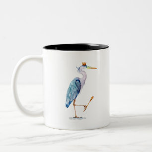 Royal Blue Heron Zweifarbige Tasse
