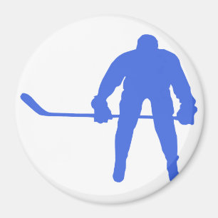 Royal Blue Hockey Magnet