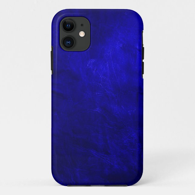Royal Blue Leather Case-Mate iPhone Hülle (Rückseite)