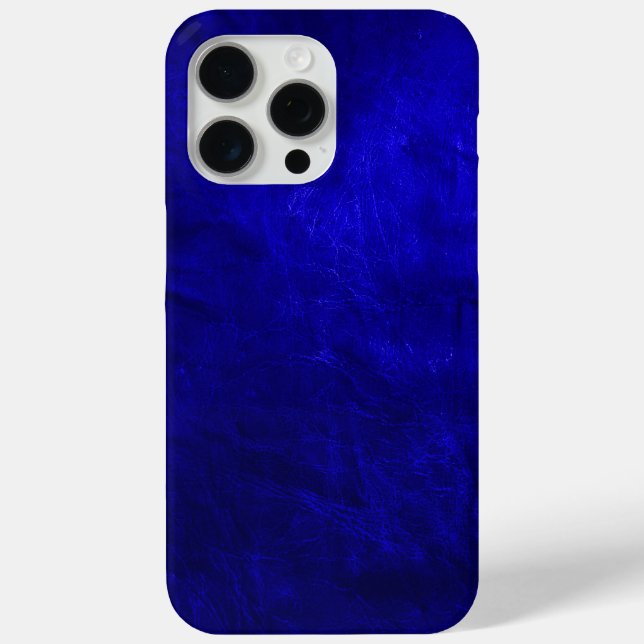 Royal Blue Leather Case-Mate iPhone Hülle (Rückseite)