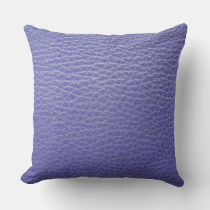 Royal Blue Leder-Optik-Druck-Kissen Kissen