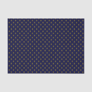 Royal Blue Lilie Pattern Seidenpapier