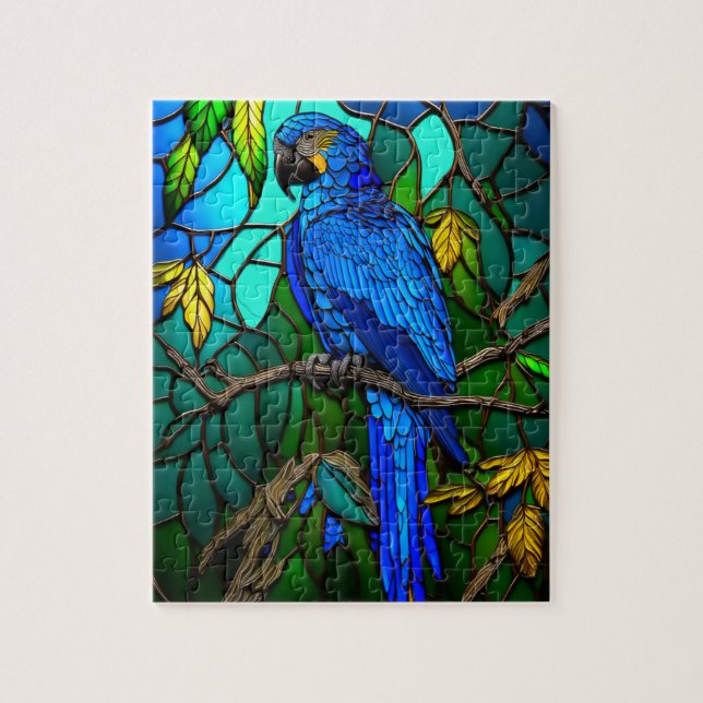 Royal Blue Macaw Puzzle (Vertikal)