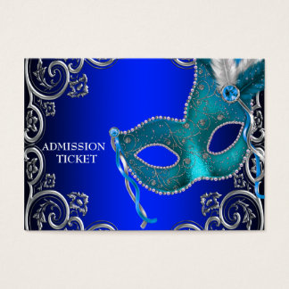Royal Blue Masquerade Party Eintrittskarten