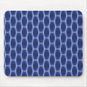 Royal Blue Metallic Ribbons Mousepad