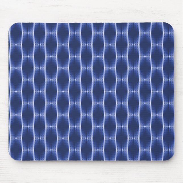 Royal Blue Metallic Ribbons Mousepad (Vorne)