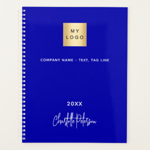 Royal Blue Monogram Business Logo 2026 Planer