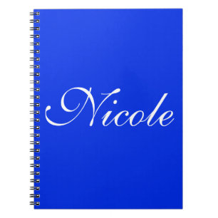 Royal Blue Notebook, Kundenname Notizblock