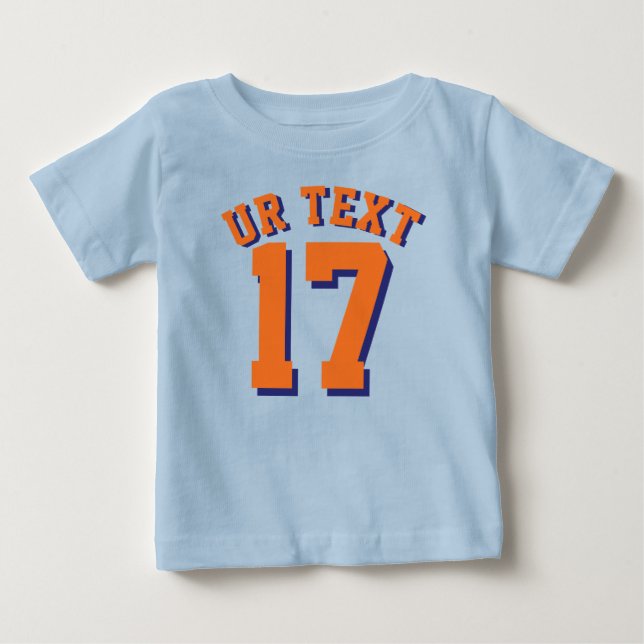 Royal Blue & Orange Baby | Sports Jersey T-shirt (Vorderseite)