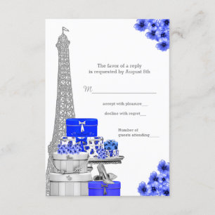 Royal Blue Paris UAWG RSVP Karte