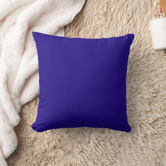 Royal Blue Pattern Throw Kissen (Decke)